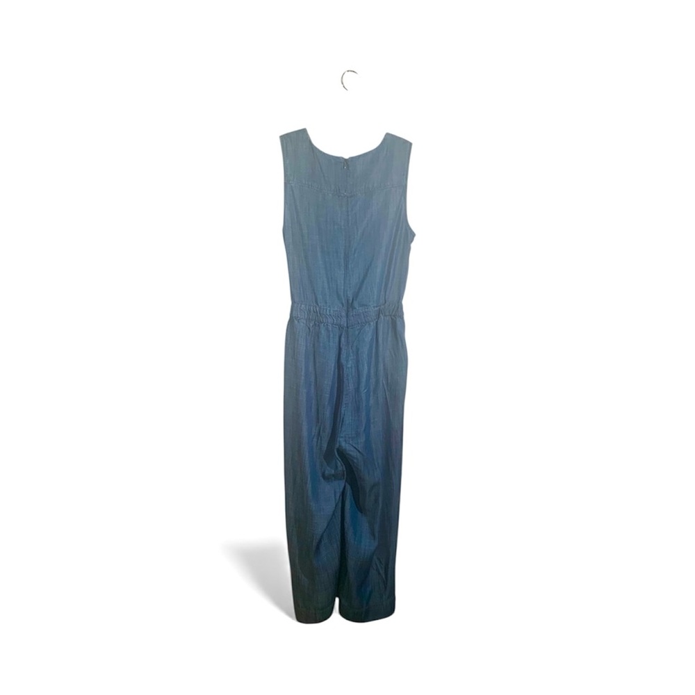 Talbots Denim Chambray Jumpsuit with Tie Front - Picture 5 of 5